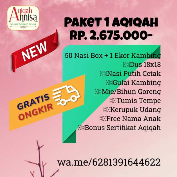 Paket 1 Aqiqah Annisa-Jasa Aqiqah