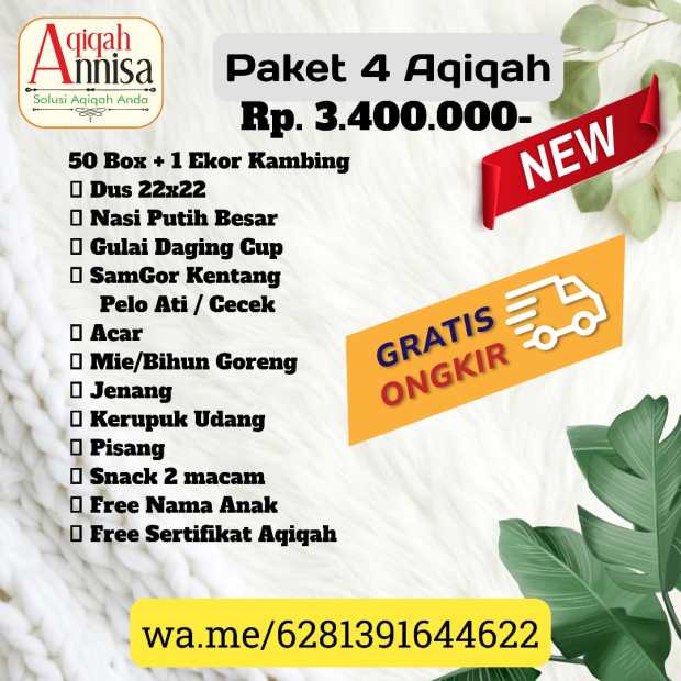 Paket 4 Aqiqah Annisa-Jasa Aqiqah