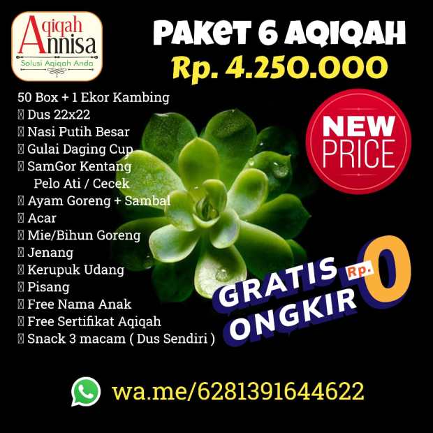 Paket 6 Aqiqah Annisa-Jasa Aqiqah