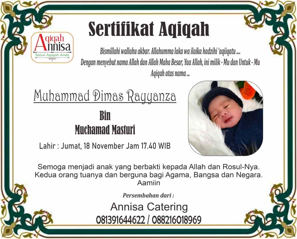 sertifikat aqiqah-jasa aqiqah